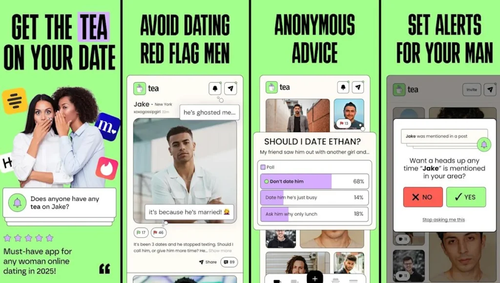 Tea app search