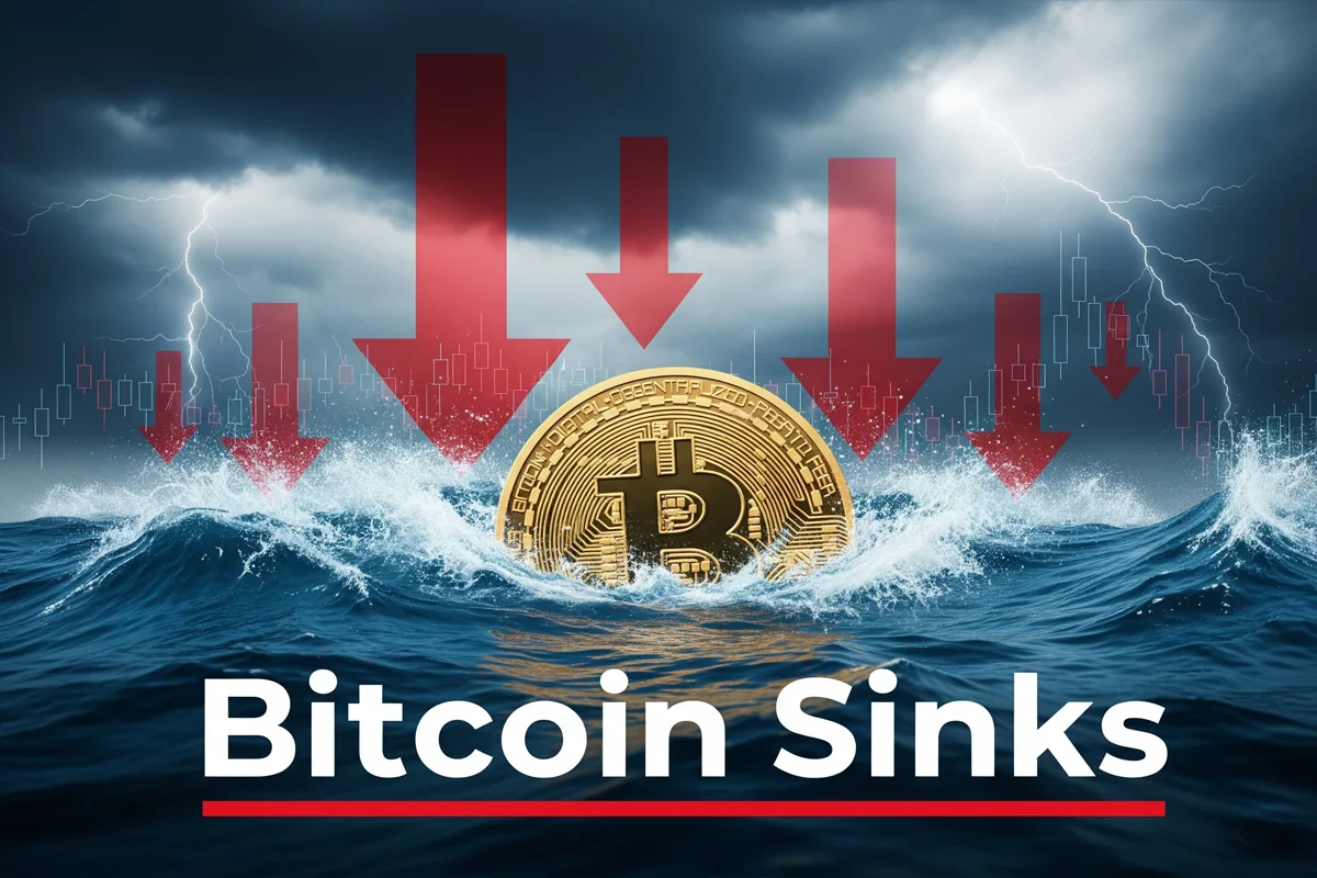 Bitcoin sinks