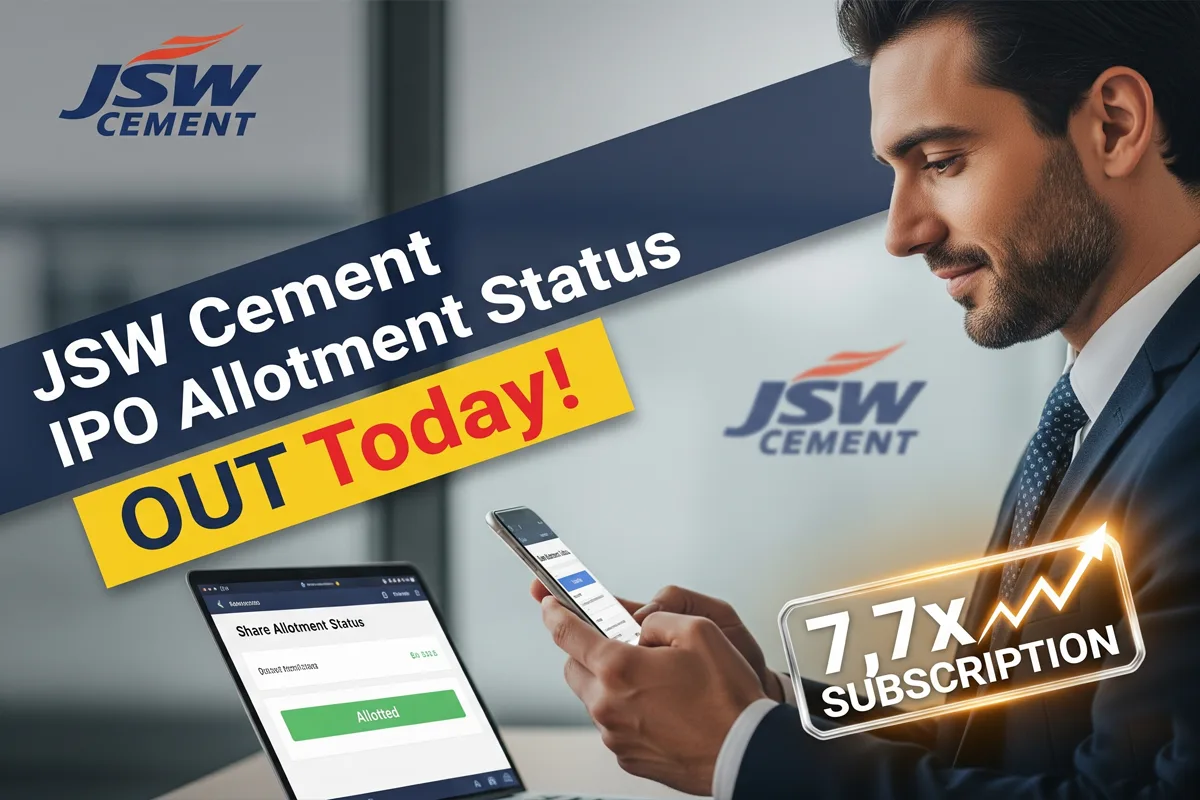 JSW Cement IPO allotment status today