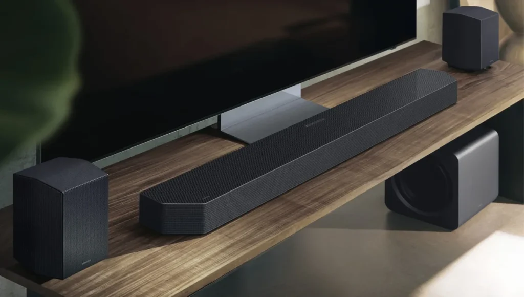 soundbar with gyro sensor