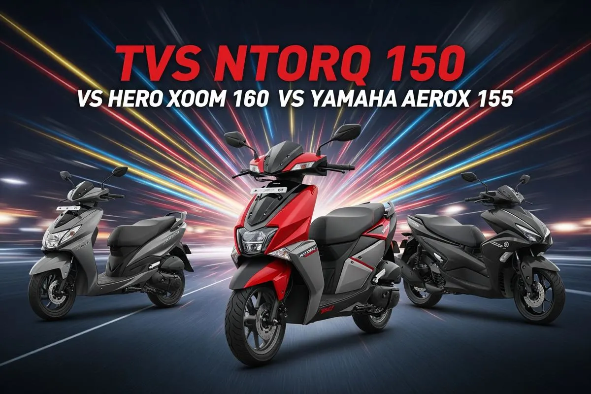 TVS Ntorq 150 vs Yamaha Aerox 155