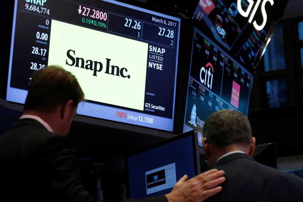 snap stock price