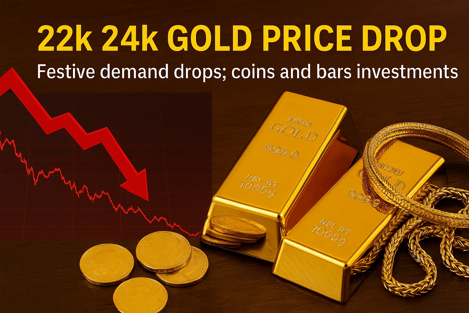 22k and 24k gold price drop