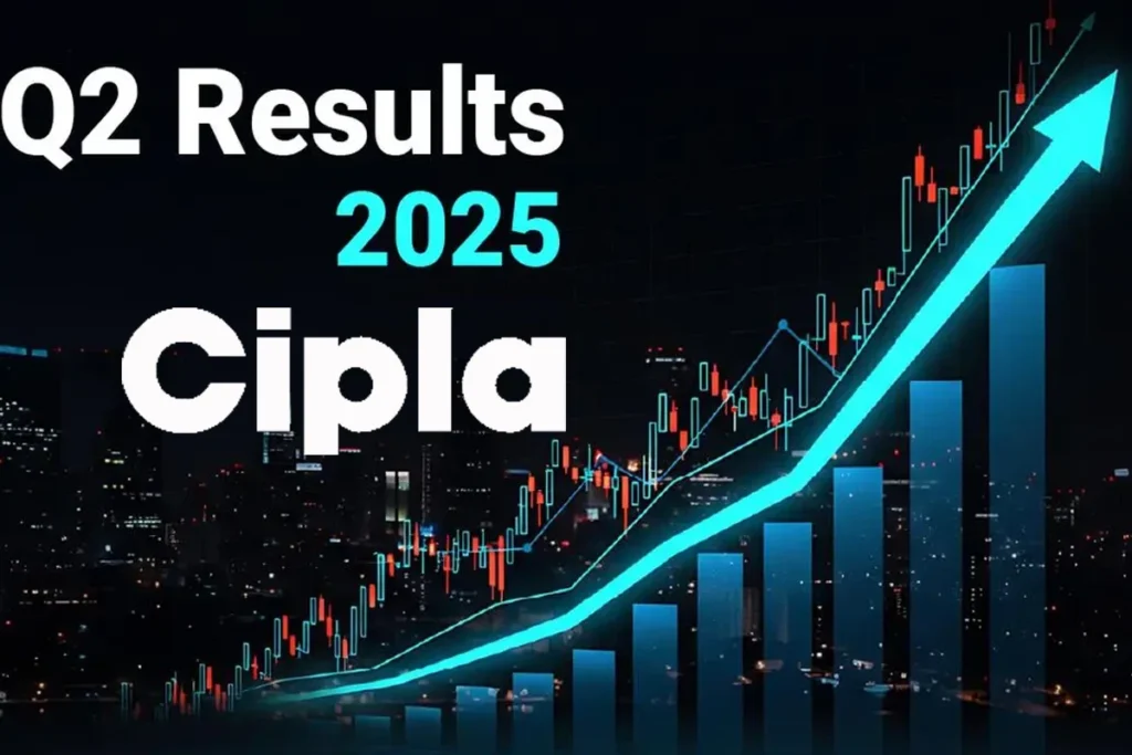 Cipla Share Price today showing market reaction to Q2 results, US sales performance, and India business outlook for 2025.