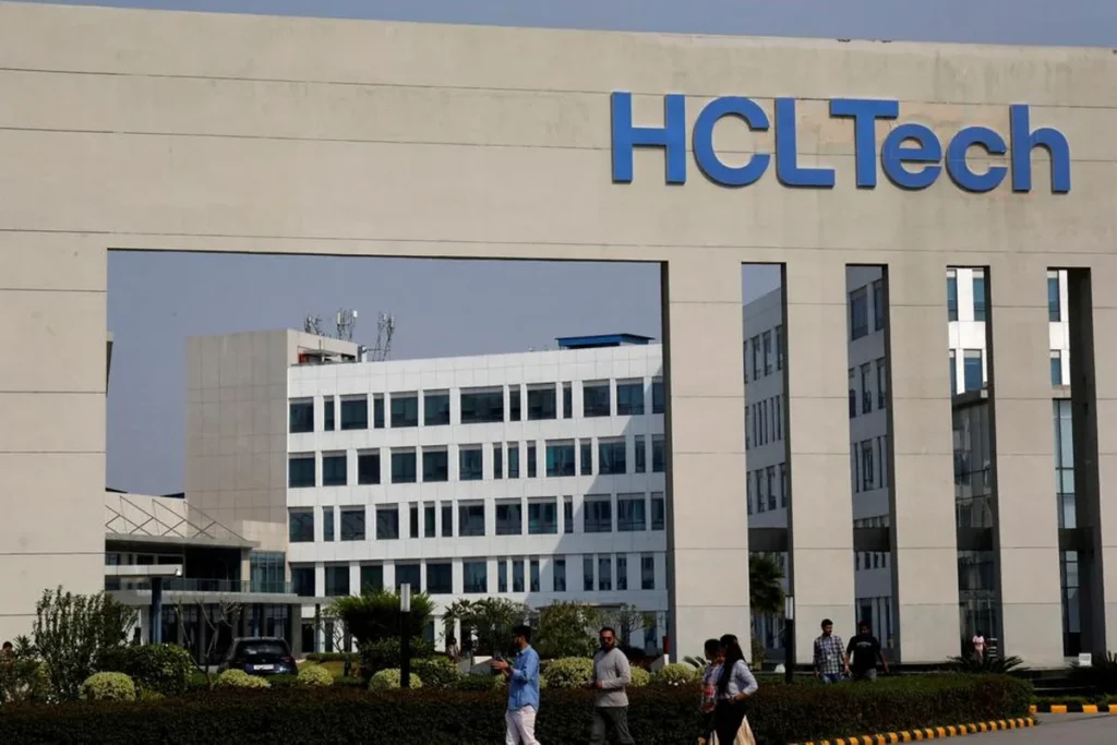 HCLTech Q2 2025 financial results — rising revenue chart and digital innovation theme reflecting company growth.