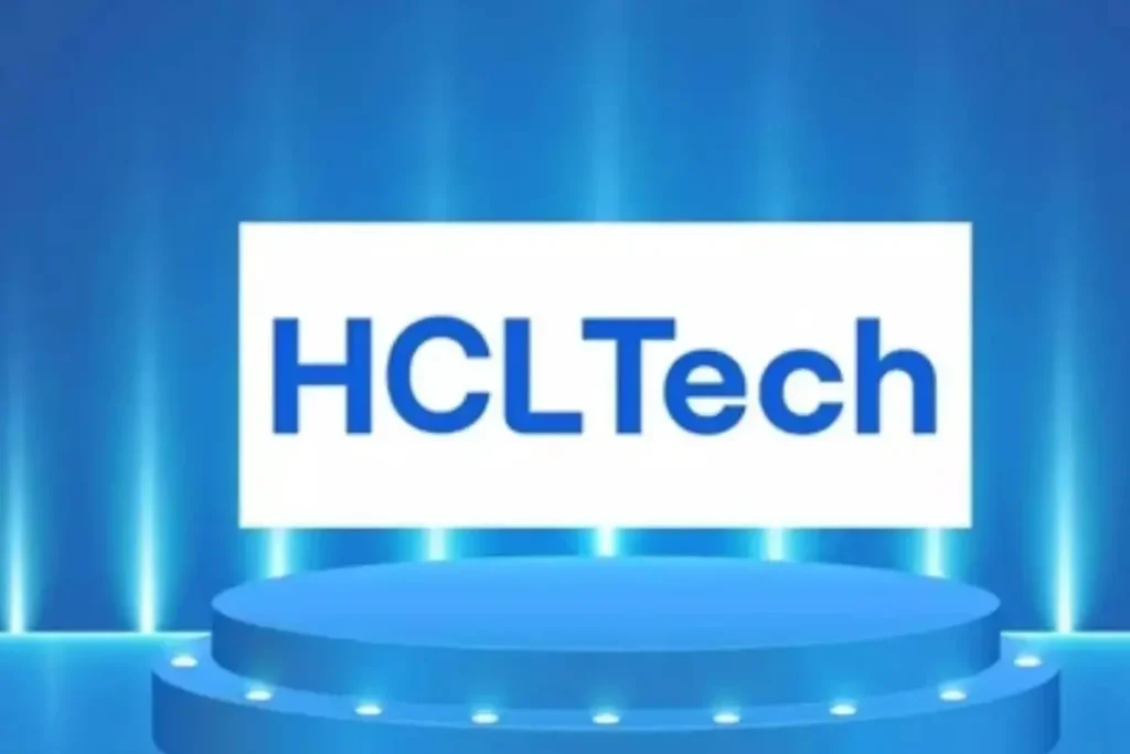 HCLTech Q2 Revenue results 2025 — office building and data analytics visuals representing strong quarterly performance.