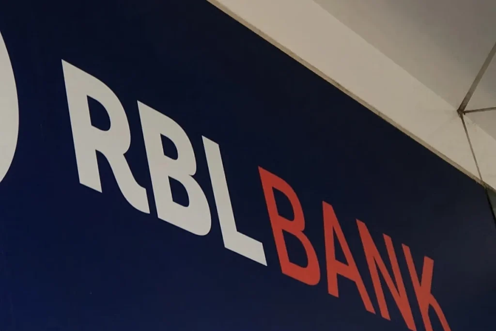 RBL Bank headquarters with Emirates NBD logo overlay symbolizing $3 billion investment and strategic partnership in 2025.