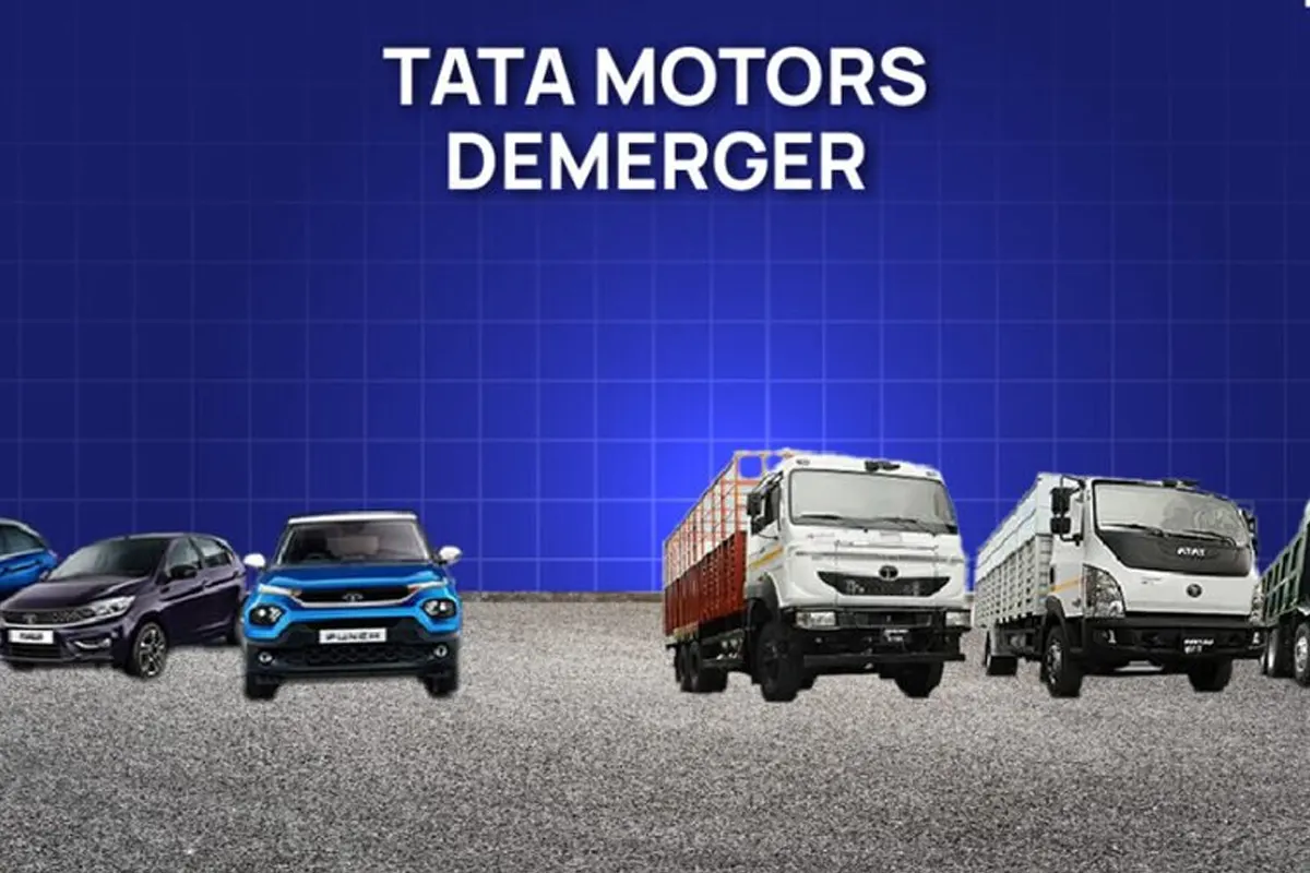 Tata Motors Shares Today after CV business demerger showing stock price movement on BSE and NSE.
