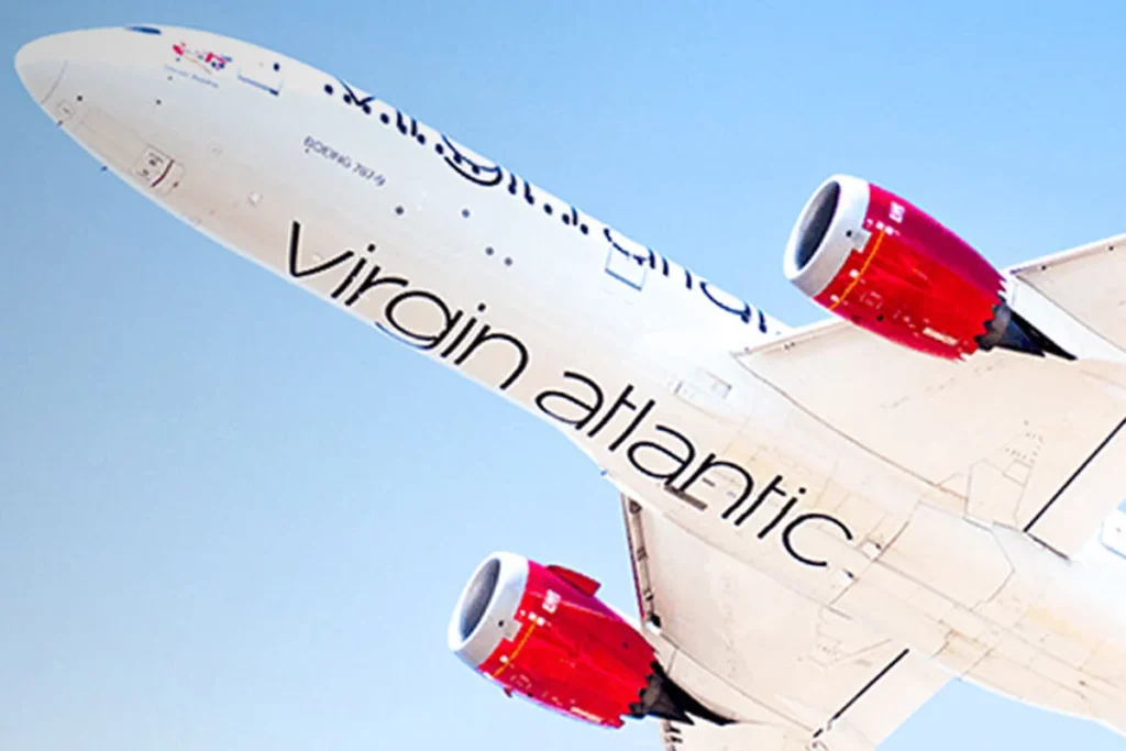 Virgin Atlantic New CEO Corneel Koster portrait with aircraft background 2025 leadership change