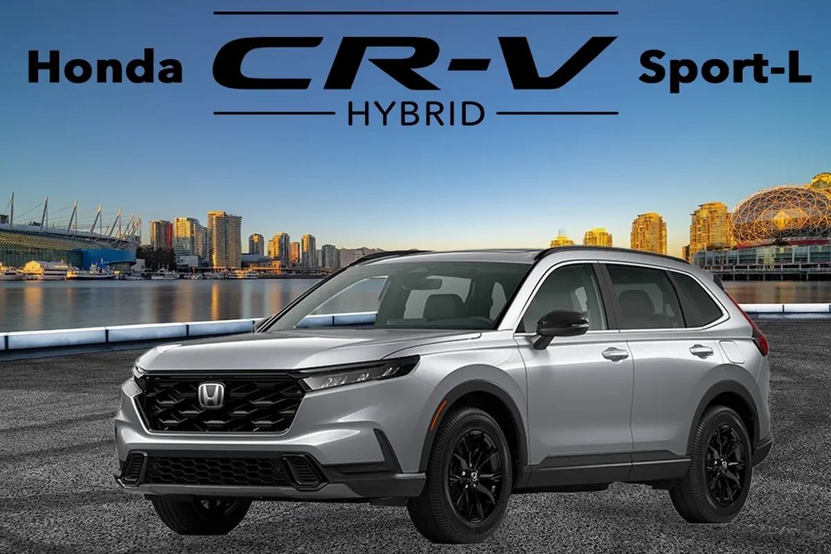 Hybrid compact SUV 2025 lineup featuring Toyota RAV4, Honda CR-V, and Kia Sportage Hybrid parked in a premium showroom with bright lighting and sleek design.