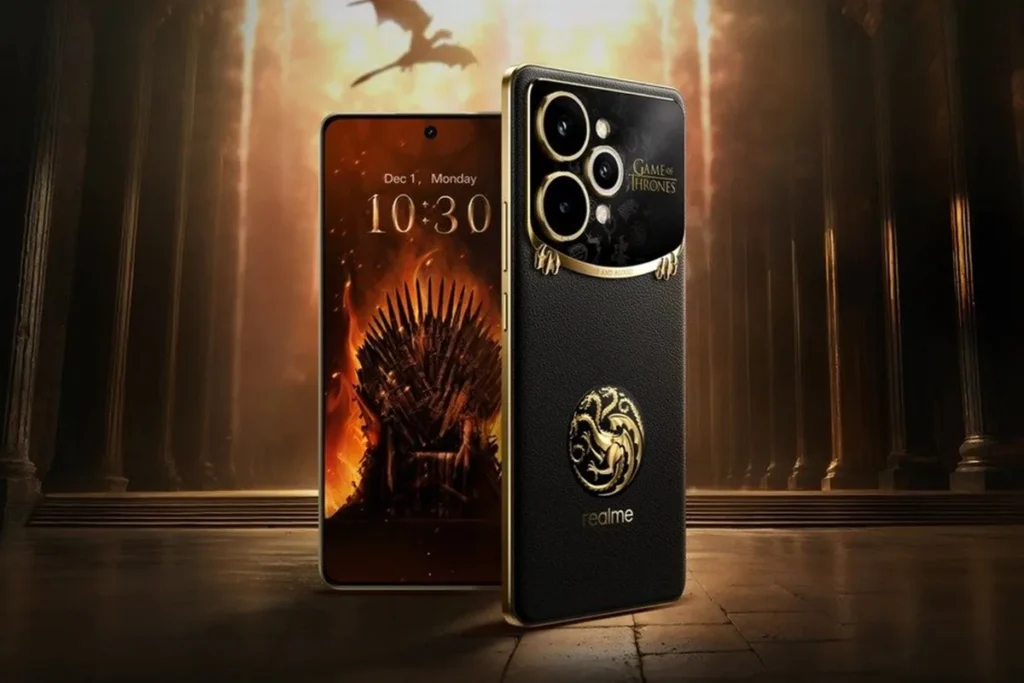 Game of Thrones edition smartphone with dragon-inspired design, custom box, and heat-sensitive color-changing back panel