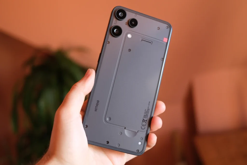 Official teaser showcasing nothing phone 3a lite launch date event, featuring transparent smartphone design and glowing Glyph Light.