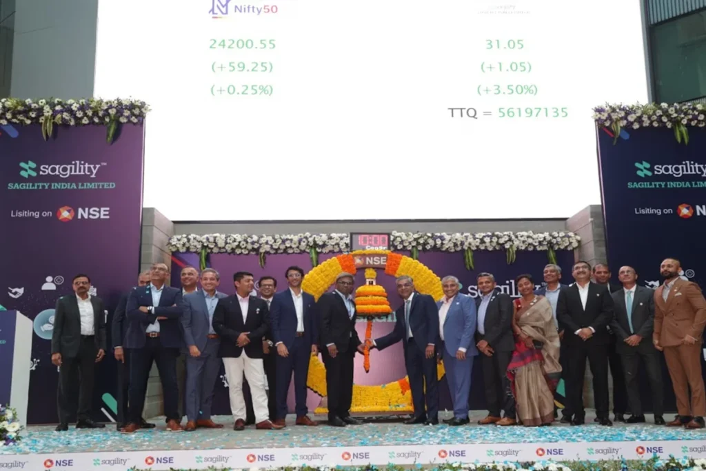Sagility India share price rises as investors await company’s Q2 performance and dividend news.