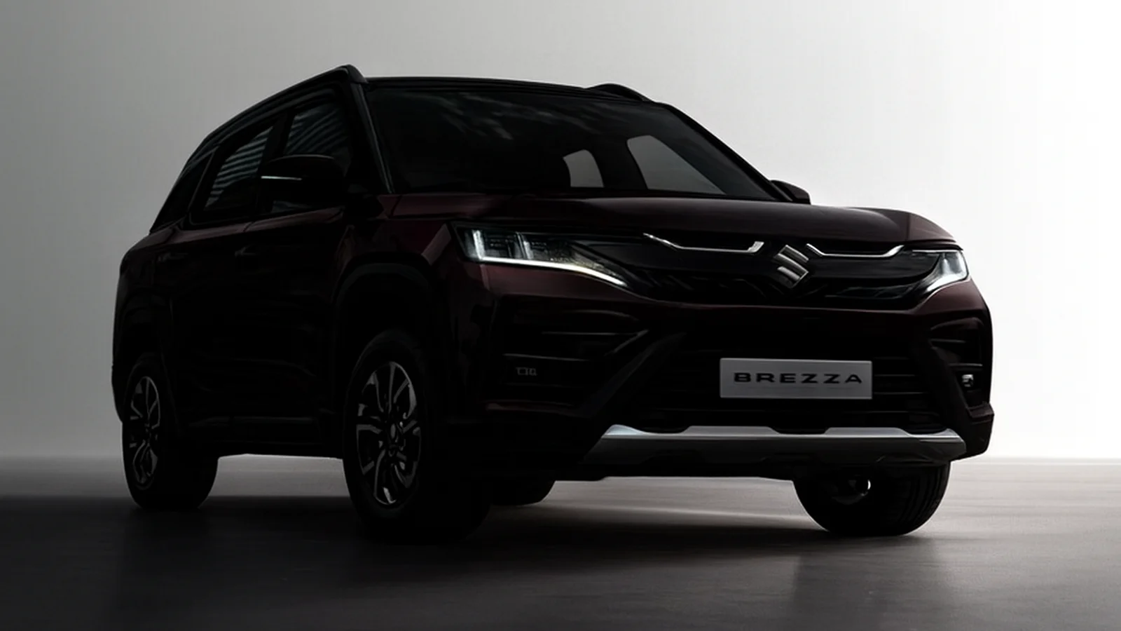 2026 Maruti Brezza facelift spy image showing updated exterior and camouflaged design.