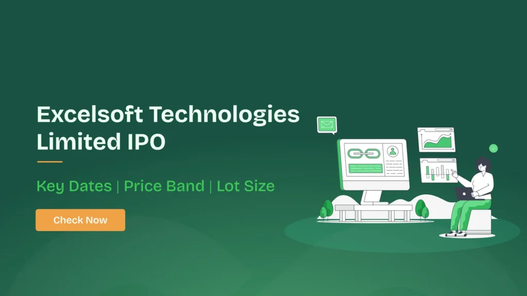 Chart highlighting the latest grey market premium trend for the Excelsoft IPO GMP before its market debut.