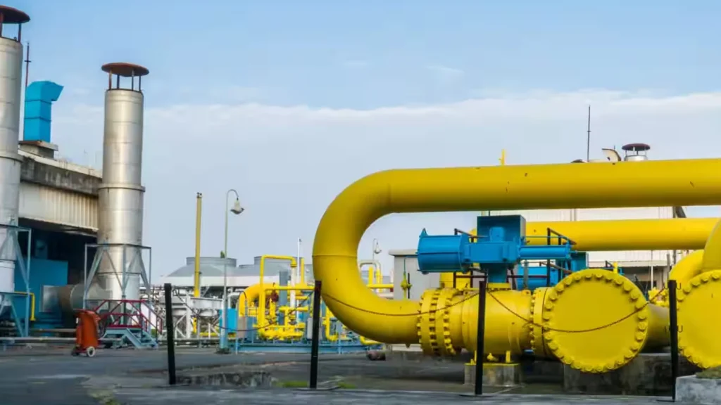 Chart illustrating the GAIL stock fall with a sharp downward trend, reflecting negative market sentiment and investor concerns.