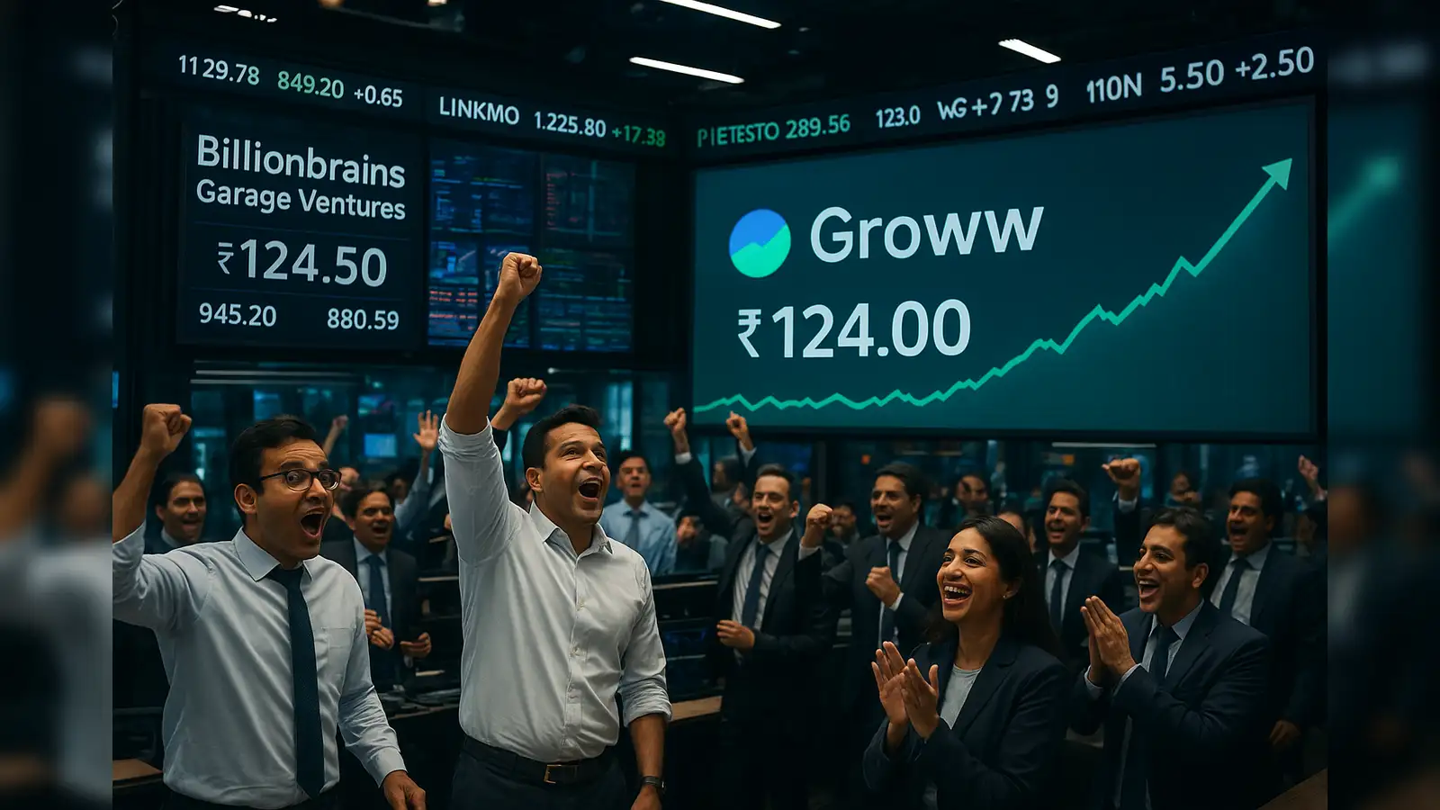 Groww Shares Surge post-IPO showing investor excitement and strong stock market performance in India.