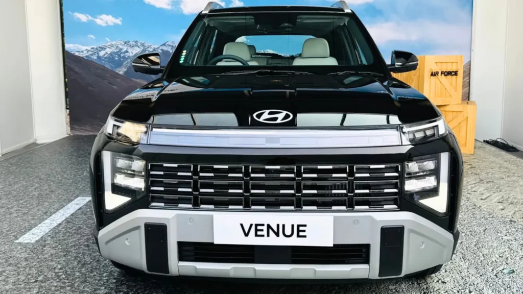 Hyundai Venue features 2025 interior showing touchscreen display, digital cluster, and upgraded comfort features.