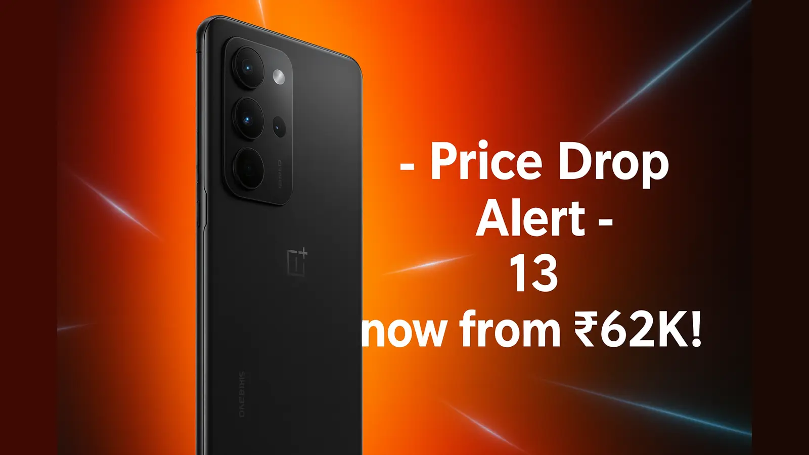 OnePlus 13 Price update showing the smartphone after its major discount in India.