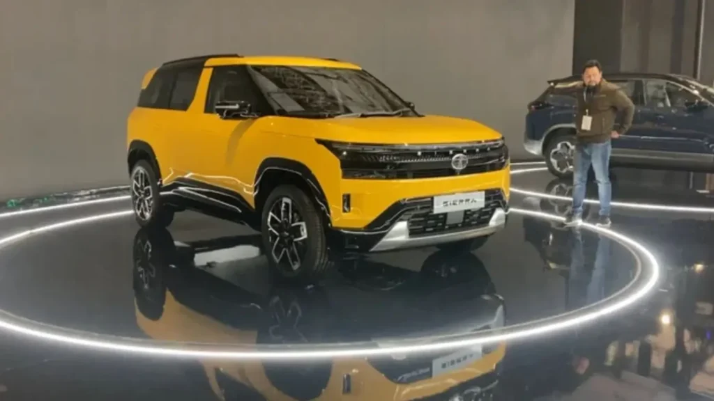 Tata Sierra 2025 exterior design and new-age SUV styling.