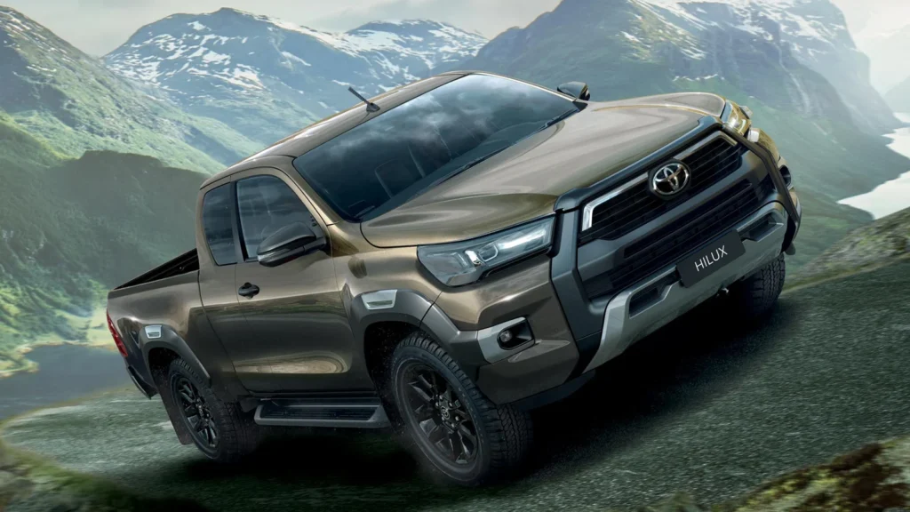 Toyota Hilux India model showcasing updated exterior styling and off-road-ready stance before 2025 debut.