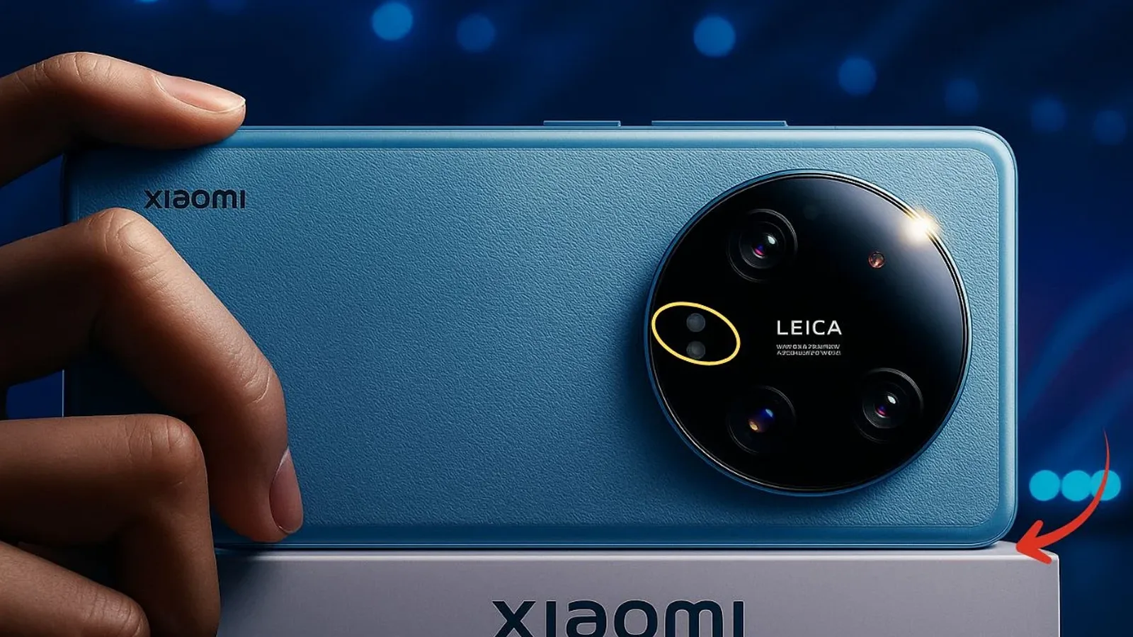 Xiaomi 14 Ultra smartphone with HyperOS 3 update displayed on screen, highlighting flagship design and upgraded features.