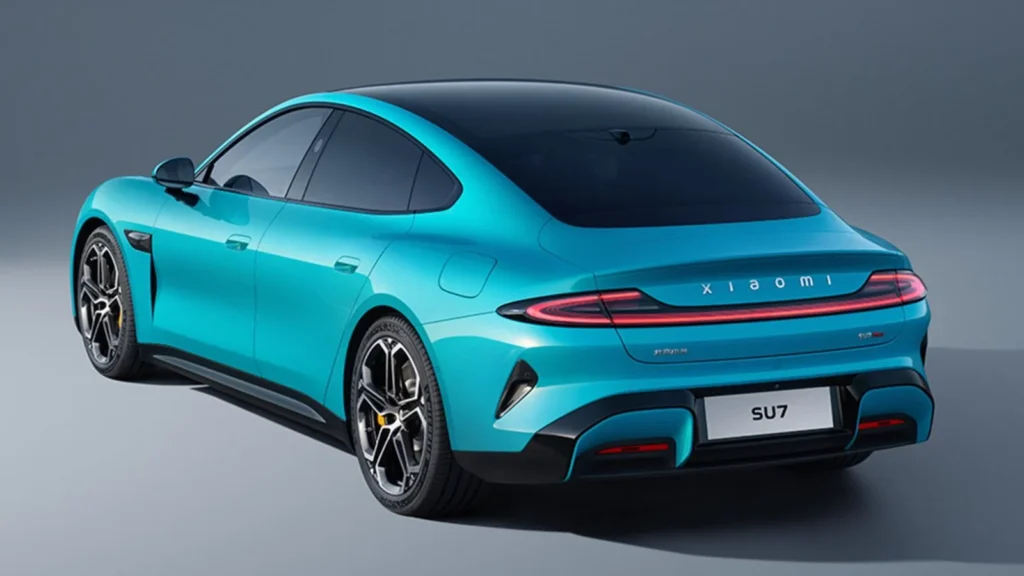 Xiaomi SU7 electric car showcased as Xiaomi’s flagship EV driving high sales and boosting 2025 delivery goals.