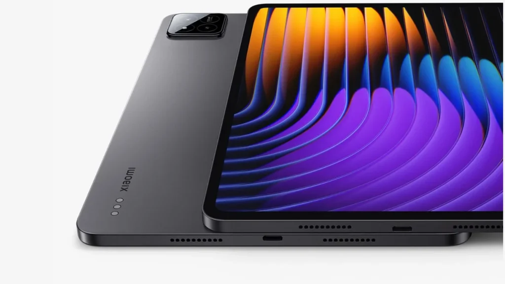 Xiaomi tablet running Android 16 with HyperOS 3 interface, displaying sleek widgets and a modern app layout.