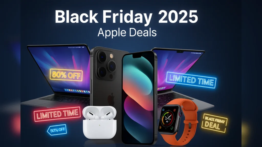 Collection of the best Apple accessories Black Friday deals, including AirPods, AirTags, chargers, and premium Apple add-ons.