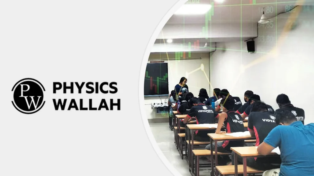 Investors analyzing charts and data during edtech IPO 2025 as market sentiment remains cautious.