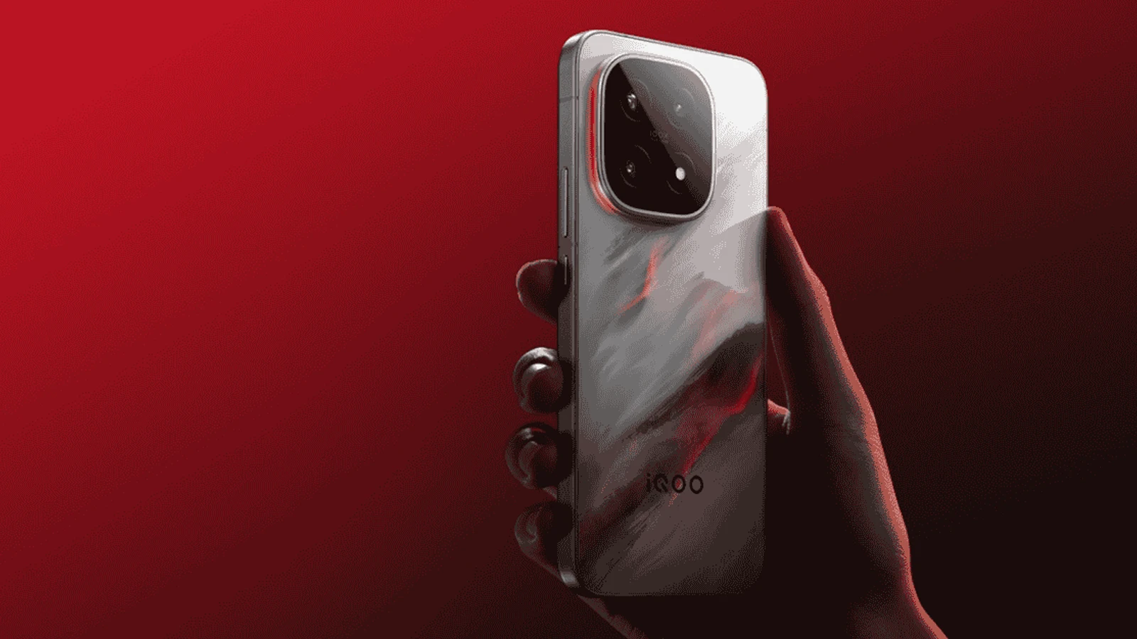 The iQOO 15 Mini smartphone featuring a compact body, vibrant screen, and dual-camera setup.