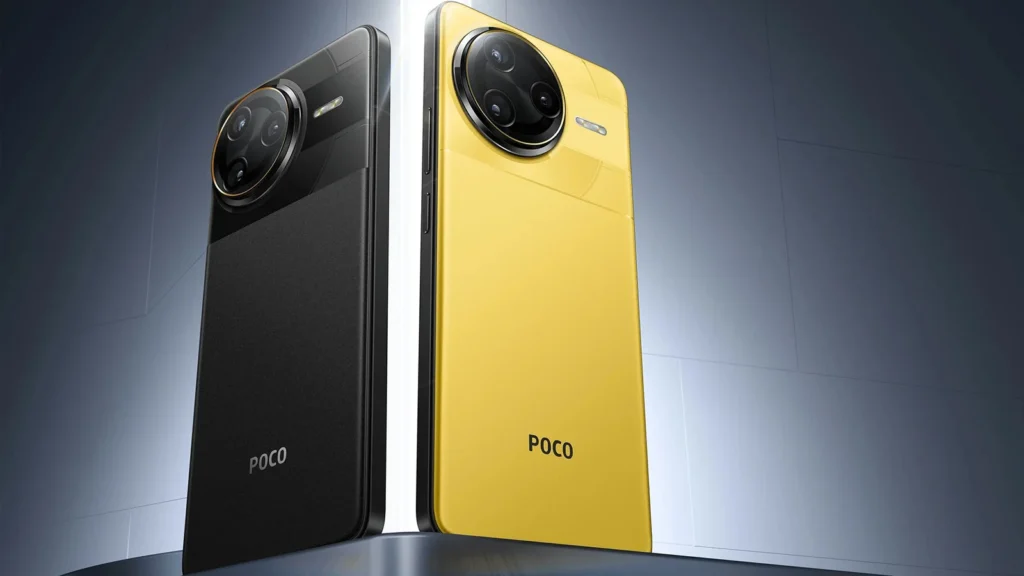 Leaked image teasing POCO F8 Pro price and specifications, featuring Sound by Bose branding and premium flagship design for 2025