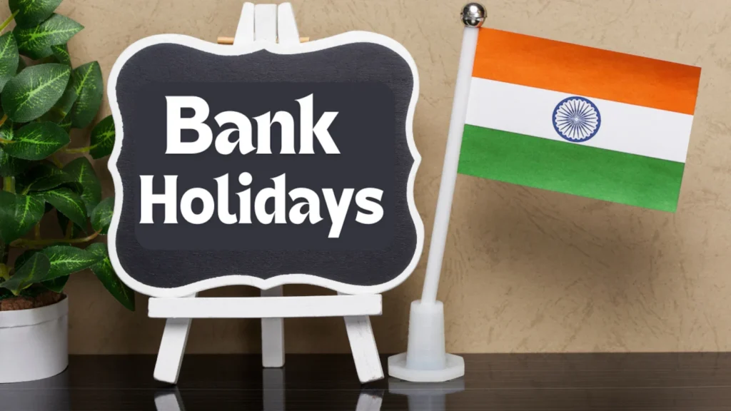Calendar view showing Indian bank holidays 2026, with bank branches across India closed on RBI-declared national and regional holidays.
