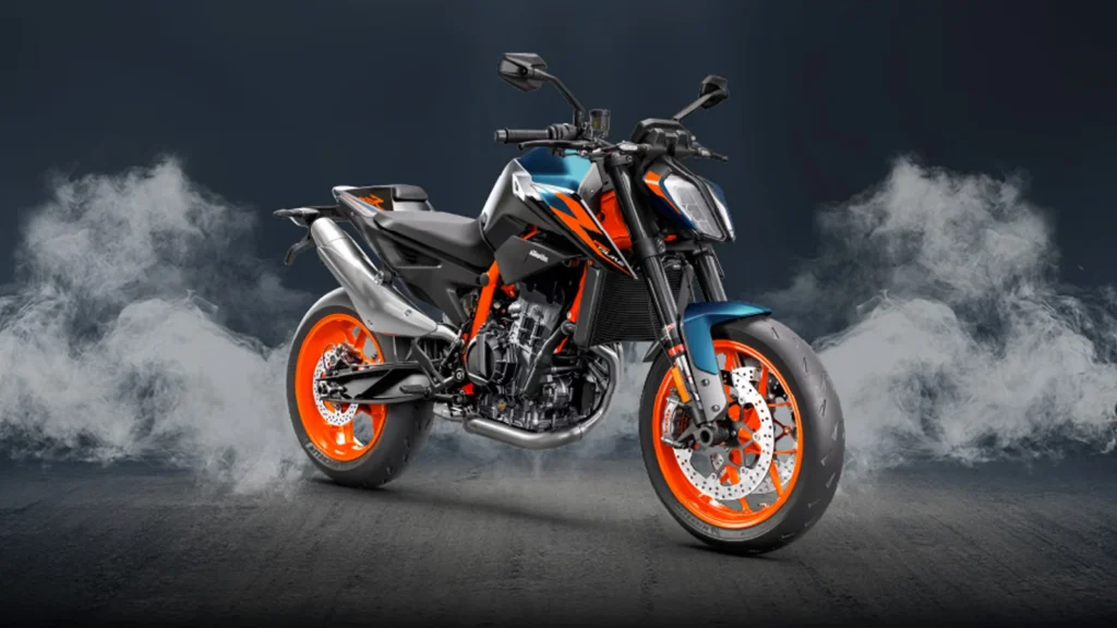 KTM 490 Adventure 2025 model preview showing an off-road-ready design with adventure-touring features and strong road presence.