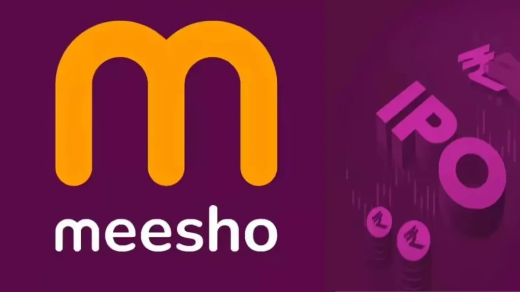 Digital stock market screen showing charts and Meesho logo, highlighting investor interest in Meesho IPO 2025.