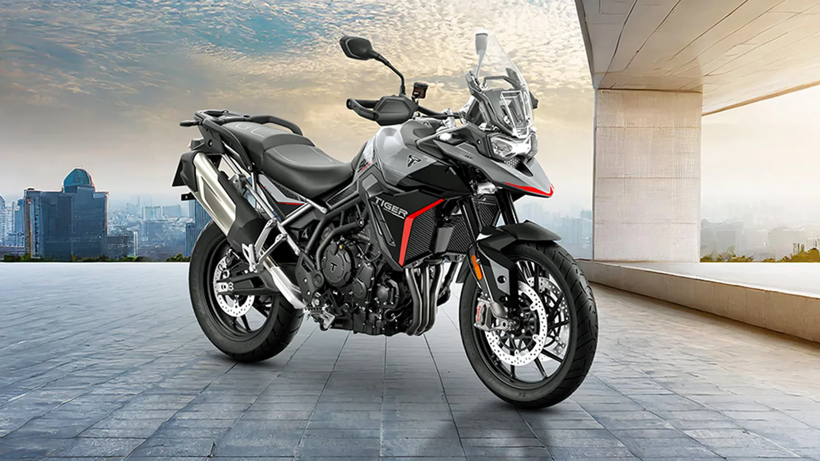 New-gen Triumph Tiger 900 test mule showcasing redesigned fairing and updated styling during 2025 road tests.