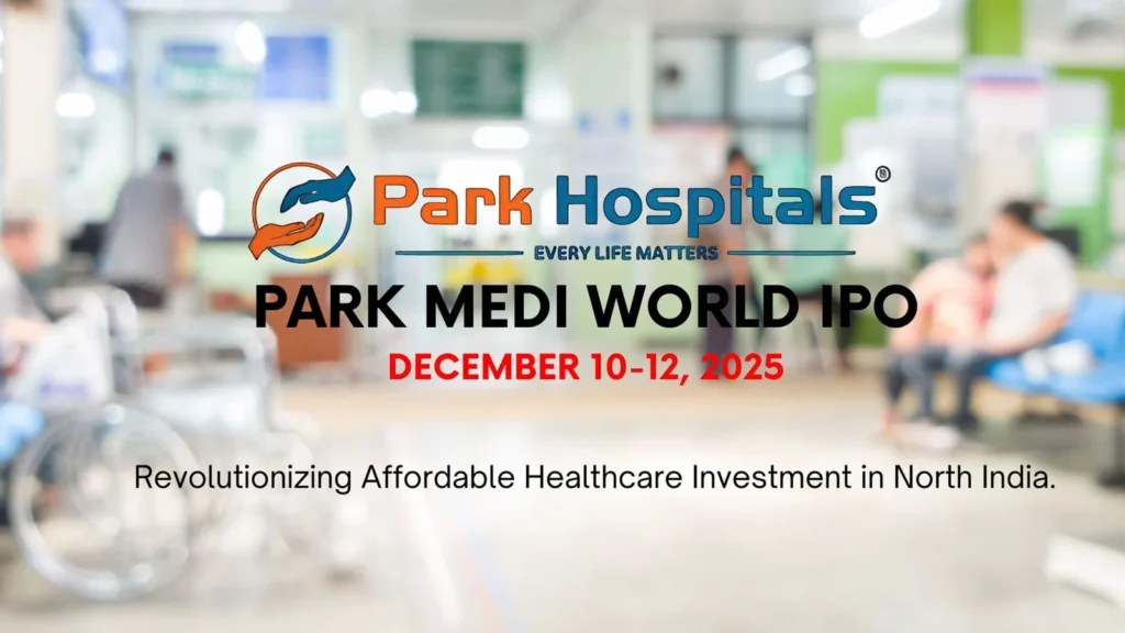 Park Medi World IPO GMP chart reflecting rising grey market premium before listing.