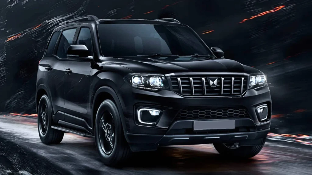 Camouflaged SUV undergoing road tests showcasing exterior changes in the Scorpio N update for the upcoming model.