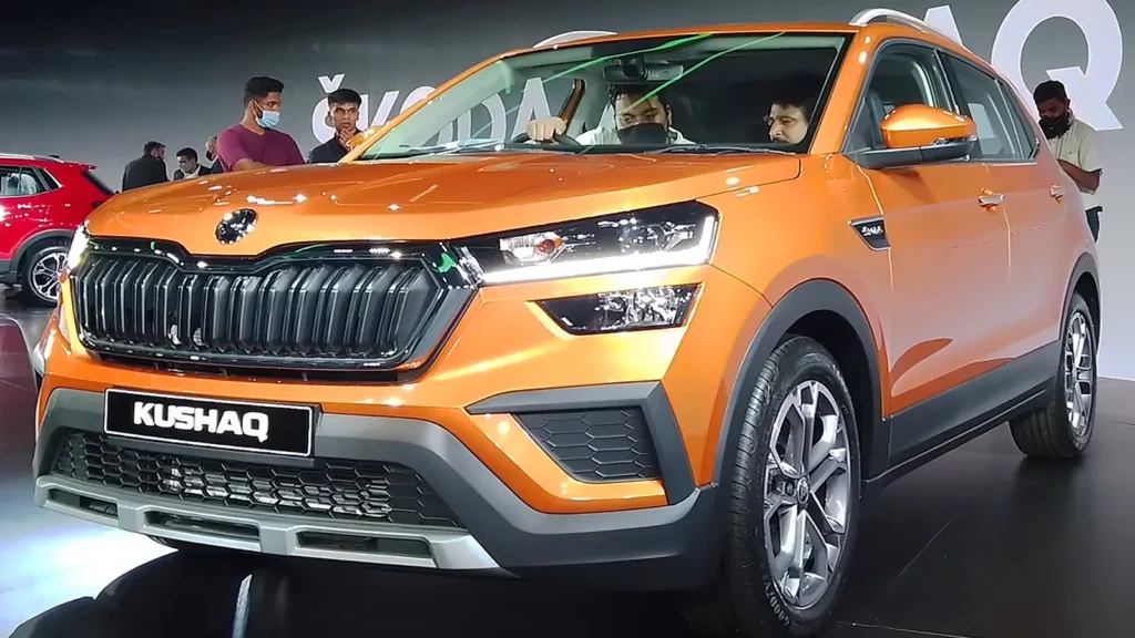 Skoda Kushaq Facelift showcased with updated front design, modern interior upgrades, and improved features aimed at Indian SUV buyers in 2025.
