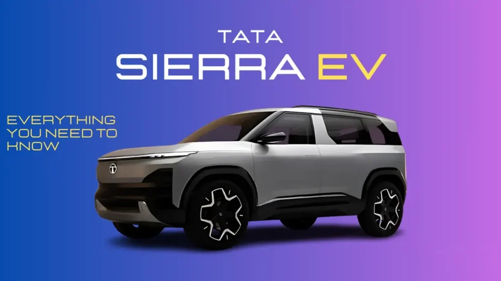 Tata Sierra EV electric SUV revival featuring futuristic design and next-generation EV technology