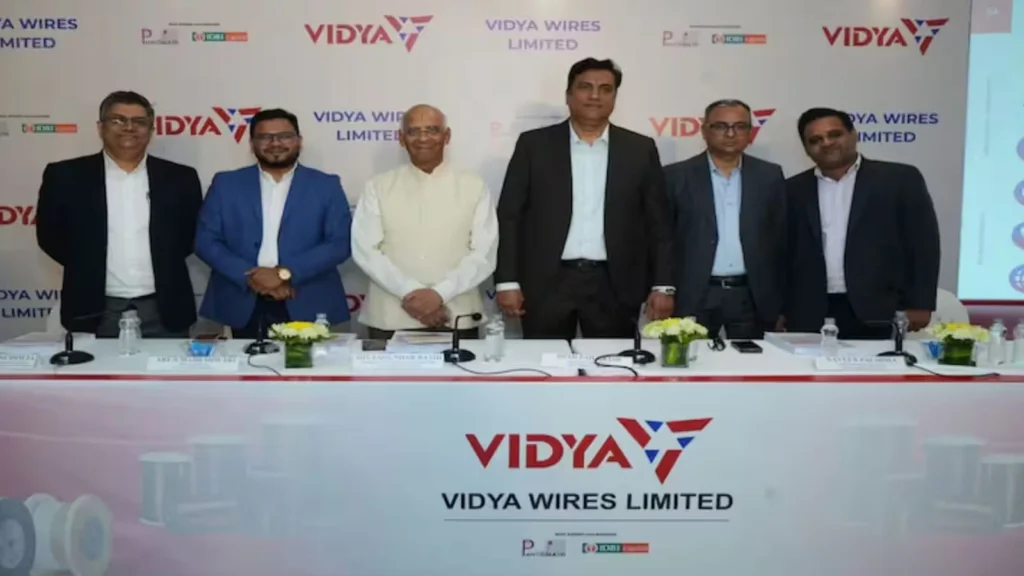 Chart showing Vidya Wires GMP trend and investor sentiment in the SME IPO market.