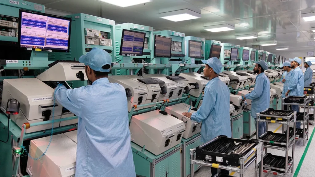 Industrial robotics and stock market chart illustrating market sentiment around the Vivo-Dixon partnership.