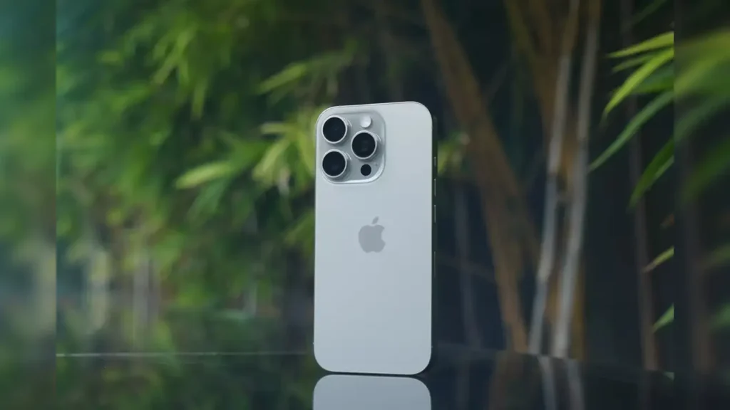 iPhone 16 Pro titanium variant close-up representing major discount during 2025 Flipkart sale.
